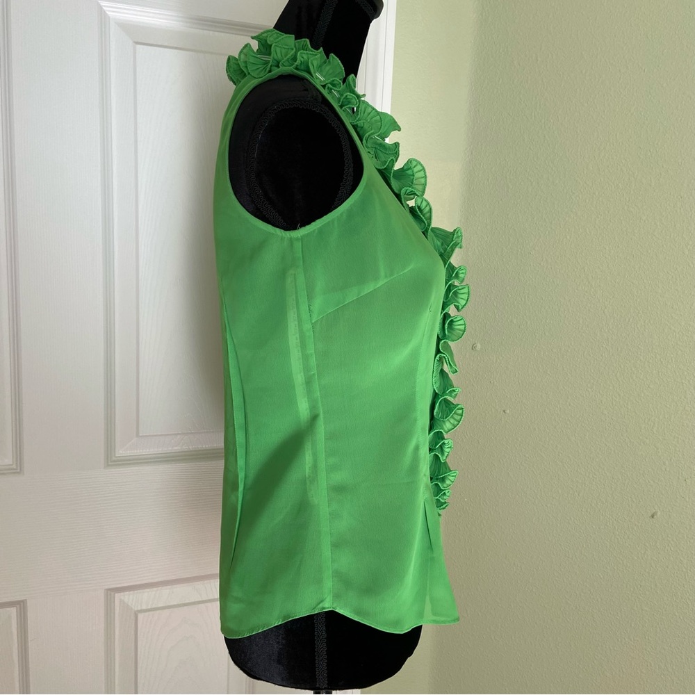Lilly Pulitzer Green Ruffled Halter Blouse - Picture 3 of 14